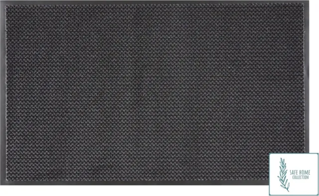 MD-Entree MD Entree - Deurmat - Schoonloopmat met antibacteriële werking - SAFE HOME COLLECTION - Graphite - 75 x 120 cm Antraciet