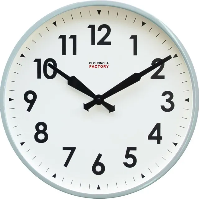 Cloudnola Factory Industrial Grey Numbers 45 cm Arabic WandKlok Grijs