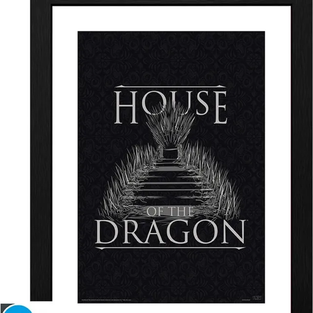 GB eye Collector Print HOUSE OF THE DRAGON - Ingelijste print "Iron Throne" (30x40)