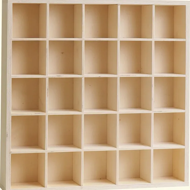 Artemio SHELF 25 SPACES 41,5X41,5X8CM Beige