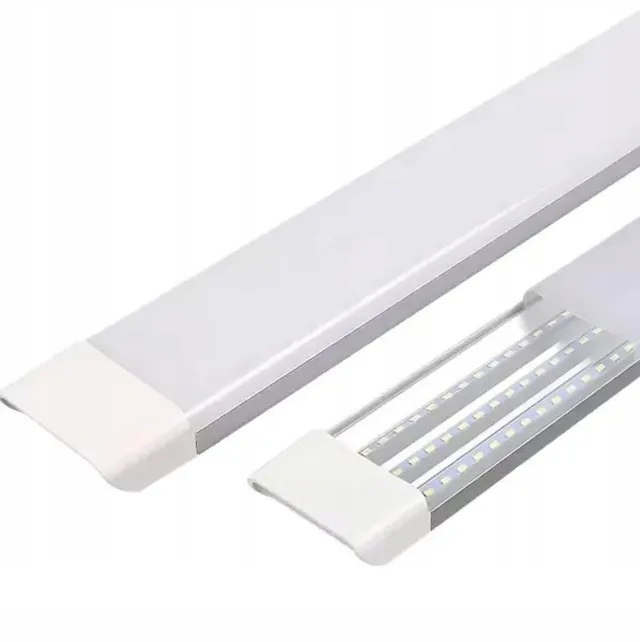 Azaris Merkloos - LED Plafondlamp Opbouwarmatuur - 120cm - 60W - Neutraal Wit (4000K) - 6000 lm