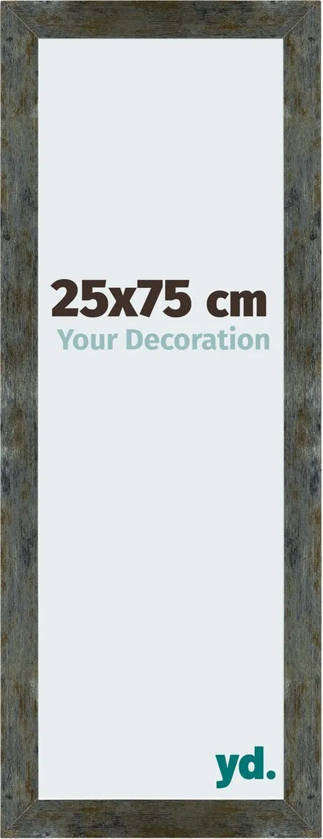 yd. Your Decoration - Fotolijst 25x75 cm - MDF - Blauw Goud Gemeleerd - Mura