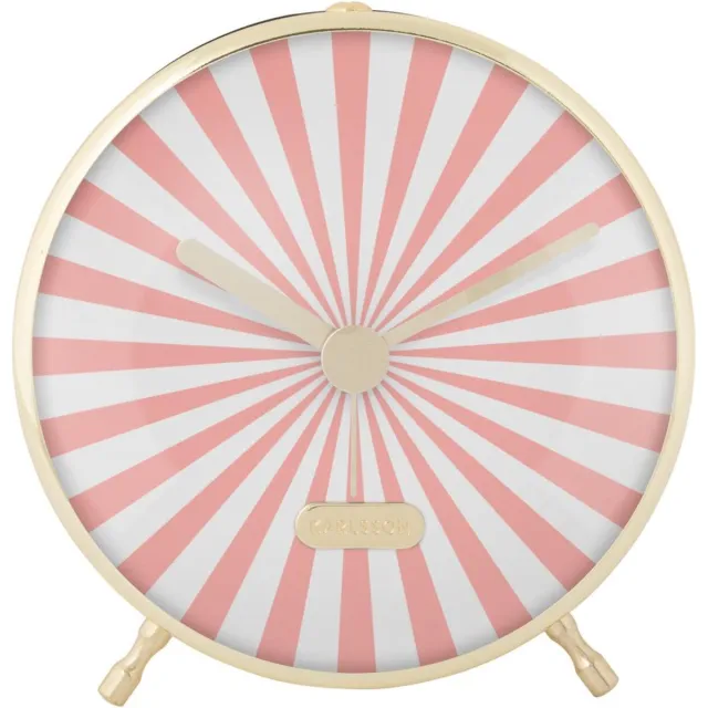 Karlsson Wekker Candy Swirl - Roze - 12.5x3.7x12.5cm - Modern - Wekker voor slaapkamer - Wekkers