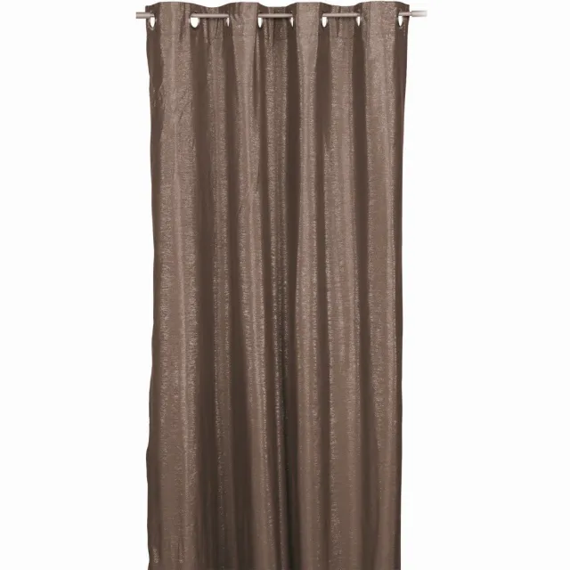 2LIF Sparkle gordijn taupe 140x260cm (8 rings)