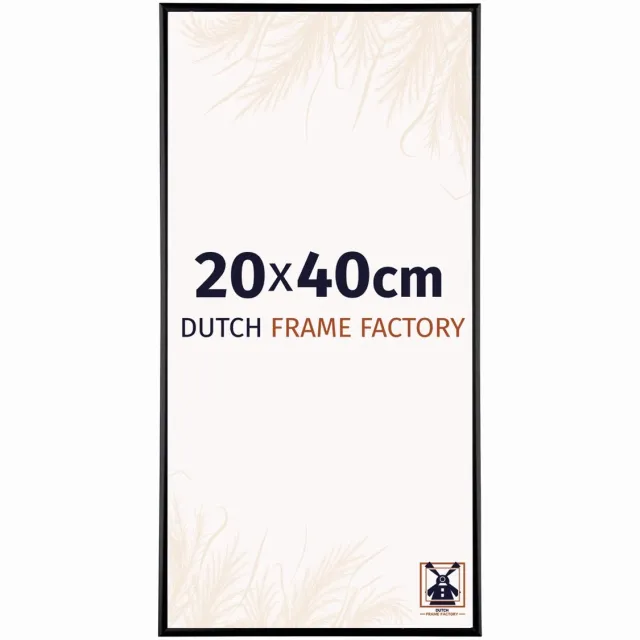 Dutch Frame Factory Fotolijst 20x40 cm - Aluminium - Zwart Mat - Kampen