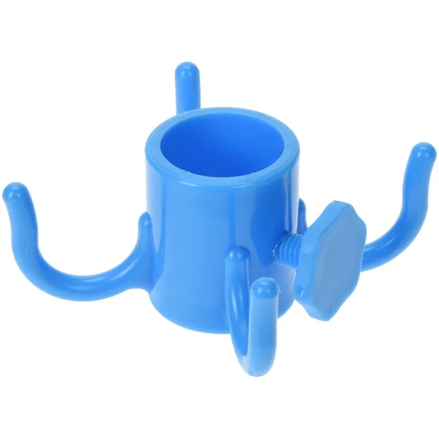 Pro Garden Parapluhouder voor in de tuin, 4 haken blauw