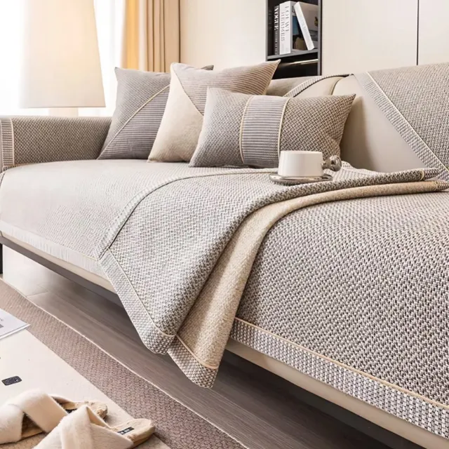 E-Shop4u Bankhoezen - D-Luxe Bankhoes - 70x180cm - Grijs
