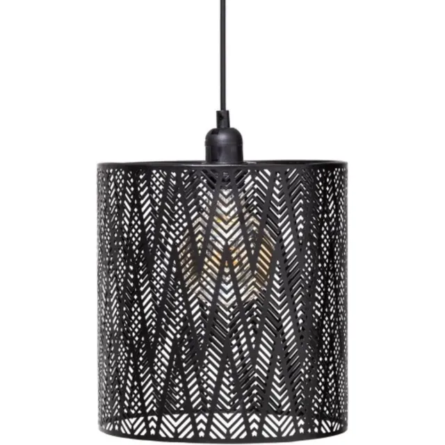 Atmosphera Hanglamp opengewerkt Cota Zwart metaal