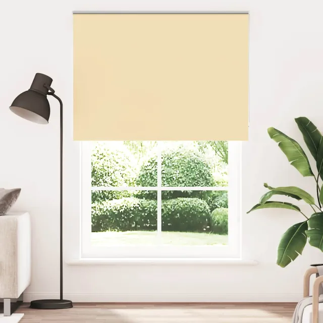 vidaXL Rolgordijn verduisterend 160x230 cm stofbreedte 156,6 cm beige