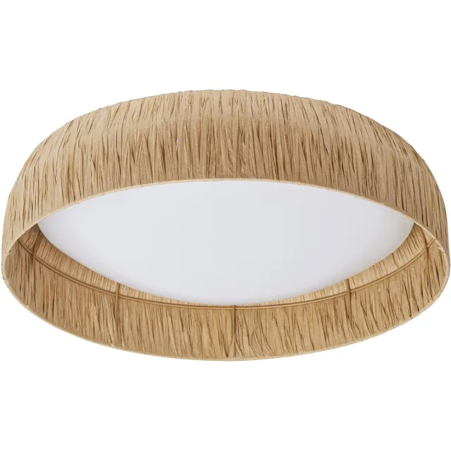 Osram Decor decoratieve plafondlamp met bamboe kap, 500 mm, 28 W, 1150 lm, 3000 K, 830 warm wit, IP20, bruin, LED niet vervangbaar
