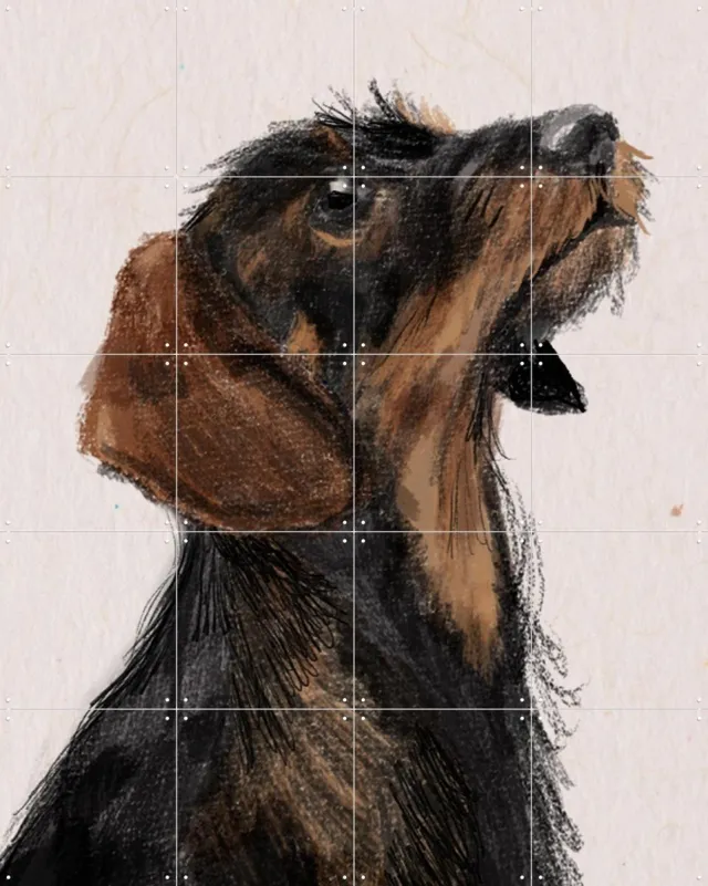 IXXI Little Friend, Esther Sepers - 80 x 100 cm - Grote wanddecoratie en posters - Kleurrijk, Illustraties