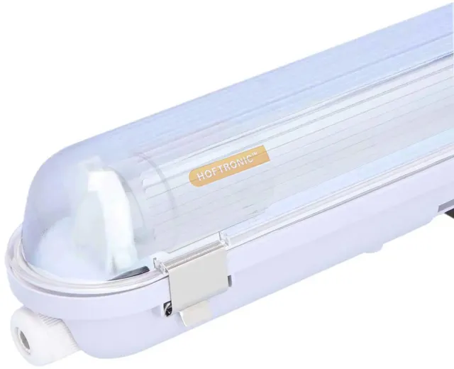 HOFTRONIC Eco Bright LED TL armatuur 120cm - T8 G13 Incl. LED TL buis - 6500K daglicht wit licht - 12,5 Watt 2000 Lumen (160lm/W) - IP65 Waterdicht