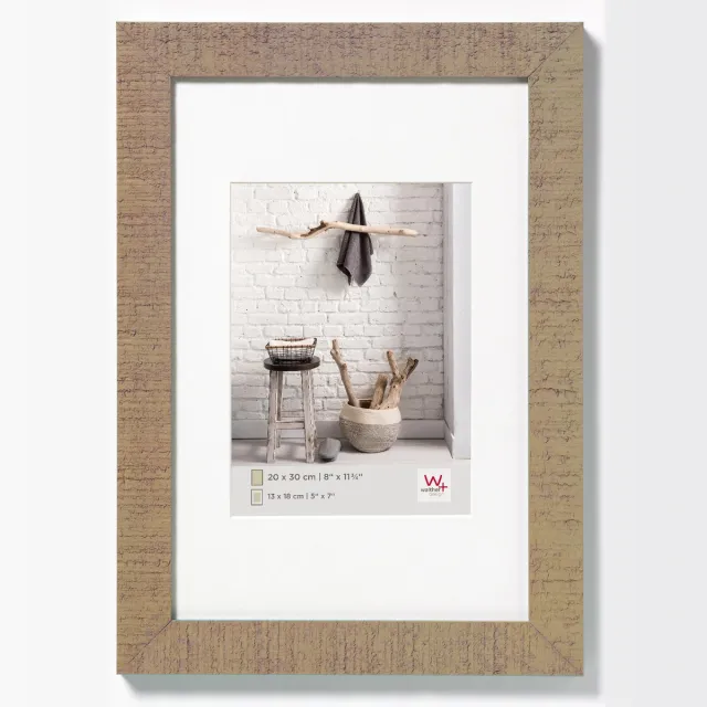 Walther Home - Houten lijst - Fotoformaat 60x90 cm - Beige Bruin