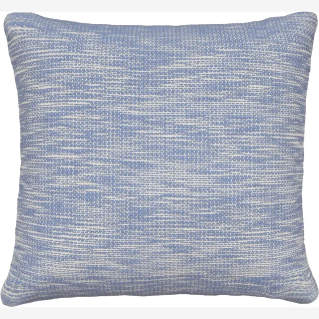 Urbane Hide Kussenhoezen | Kussenhoes | Kussenhoesjes | Sierkussen | 45x45 cm | Ocean Mist Geweven | Katoen | Blauw en Wit | Zonder binnenkussen