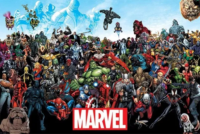 Posterpoint Marvel poster - comic - superhelden - Thor - Hulk - Avengers - Iron Man - 61 x 91.5 cm multi