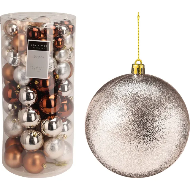 Home & Styling Collection KERSTBAL SET 100 AMBER