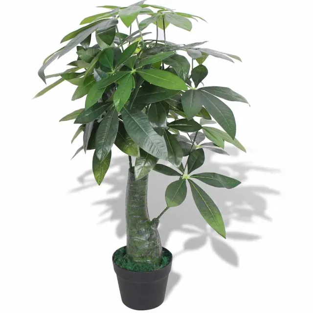 vidaXL Kunst watercacao plant met pot 85 cm groen
