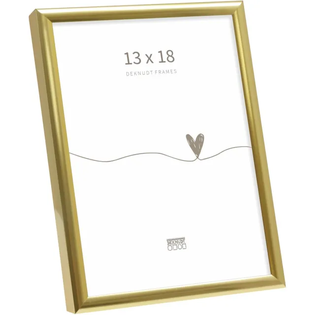 Deknudt Frames fotolijst S027A4 - smal goudkleurig aluminium - 13x18