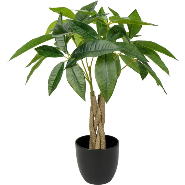Ibenzoa Kunstplant 45 cm Pachira Aquatica voor Stijlvolle Kamerinrichting en Exotische Flair in Huis groen