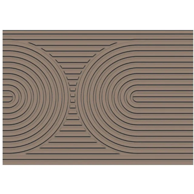 MD Entree - Deurmat - Schoonloopmat - Impression Zen - Archy Taupe - 50 x 75 cm