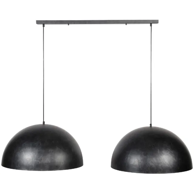 Nest of Nora Hanglamp 2-lichts dome 60 cm - Charcoal Donkergrijs