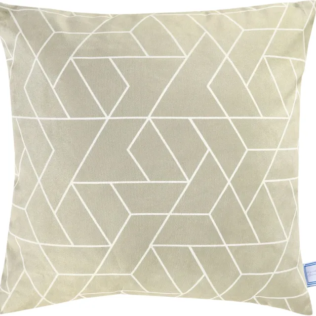 Padiro sierkussen - 45 x 45 cm - Beige - Geometrisch patroon - Polyester - dubbelzijdig design