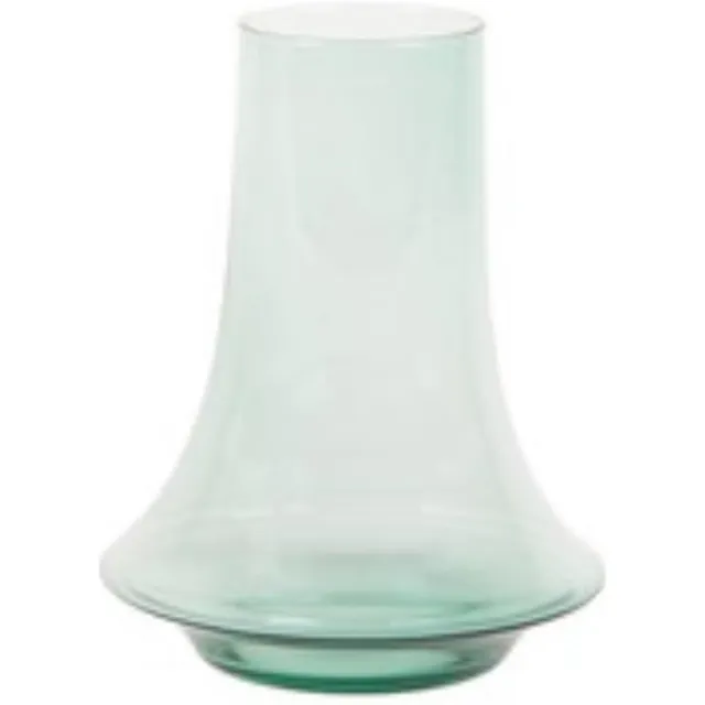 XLBoom Spinn Vaas Small Licht Groen - 15 × 15 × 18,75 cm - Mondgeblazen glazen design vaas - Verkrijgbaar in verschillende kleuren - Speelse woondecoratie door Frederik Delbart Lichtgroen