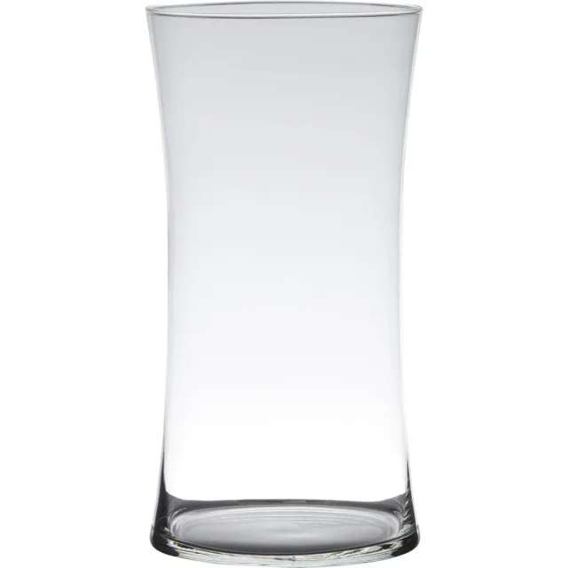 Hakbijl Glass Bloemenvaas/boeket vaas - transparant glas - 40 x 15 cm