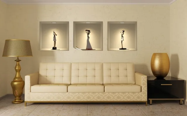 Ambiance Sticker Sticker met 3D-effect van Afrikaanse beelden, 40 x 120 cm Multi color