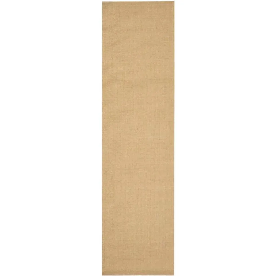vidaXL Vloerkleed 66x250 cm natuurlijk sisal bruin