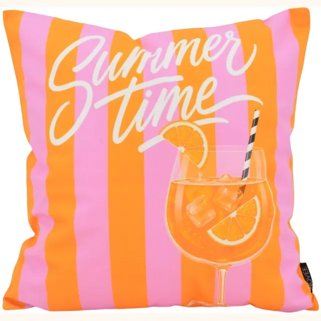 NOVÉE Summer Time Kussenhoes | 45x45 cm | Katoen/Polyester Oranje