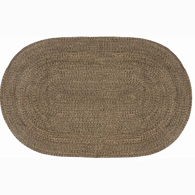 vidaXL Vloerkleden Zwart 205 x 305 cm Jute