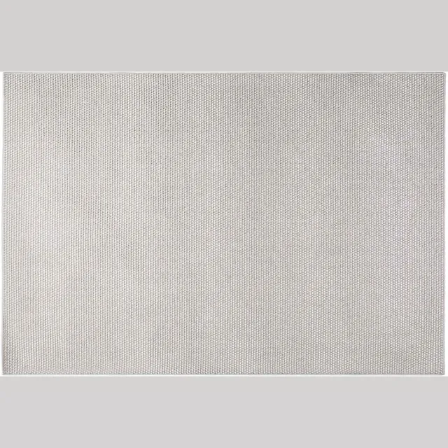 vidaXL Binnen - kleed - LUGO - Crème - en - Grijs - 140 - x - 200 - cm - Polyester Crème en grijs