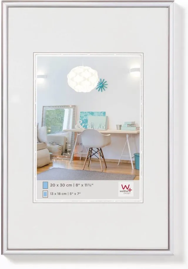 Walther New Lifestyle - Kunststof lijst - Fotoformaat 61x91,5 cm - Zilver