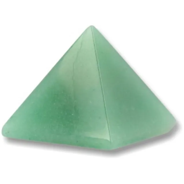 Ruben Robijn Aventurijn groen piramide 25 mm edelsteen