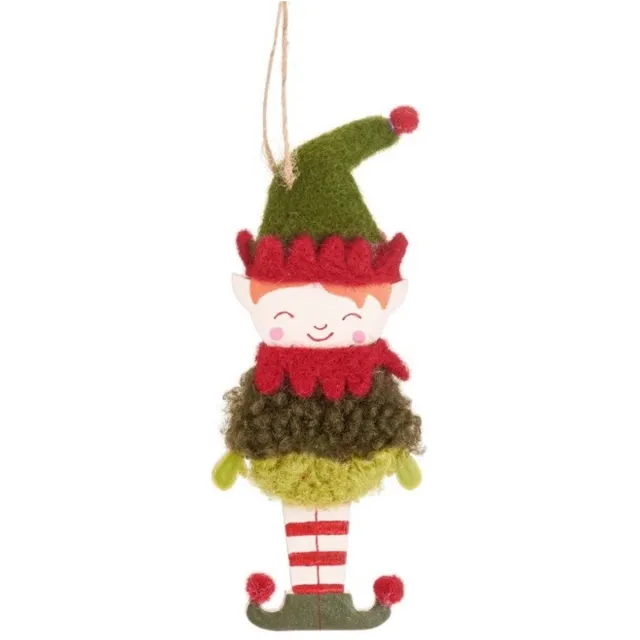 Sass & Belle Kersthanger elfje kerstbal kerstelf - Sass & Belle Multi