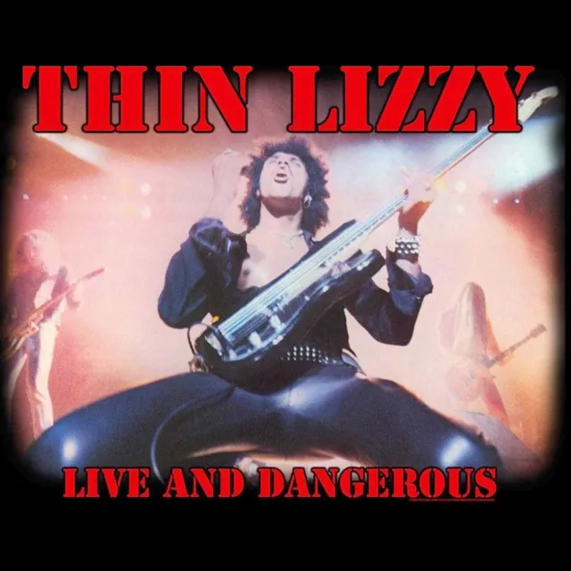 Rock Off Thin Lizzy - Live And Dangerous Textiel Poster - Multicolours