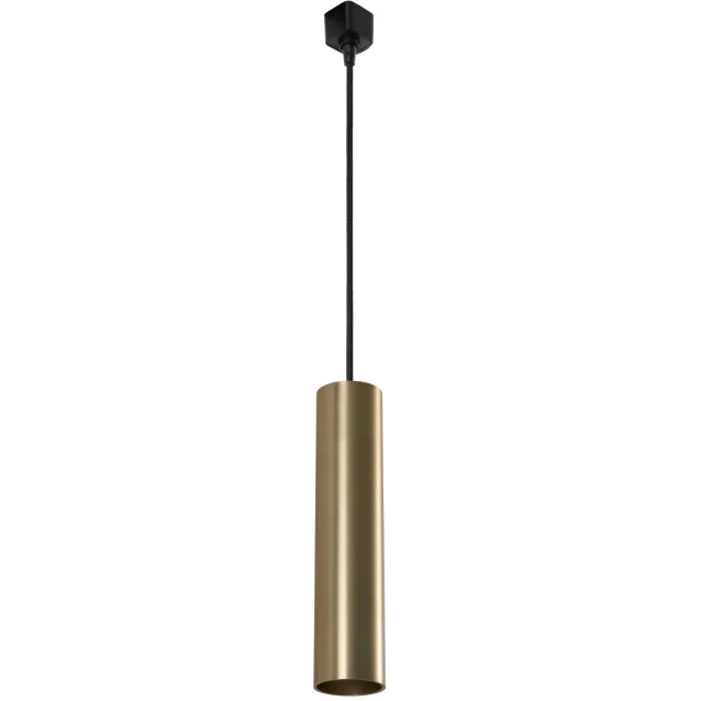 Lucide TRACK FLORIS Hanglamp - 1-fase Railsysteem / Railverlichting - 1xGU10 - Mat Goud / Messing (Uitbreiding)