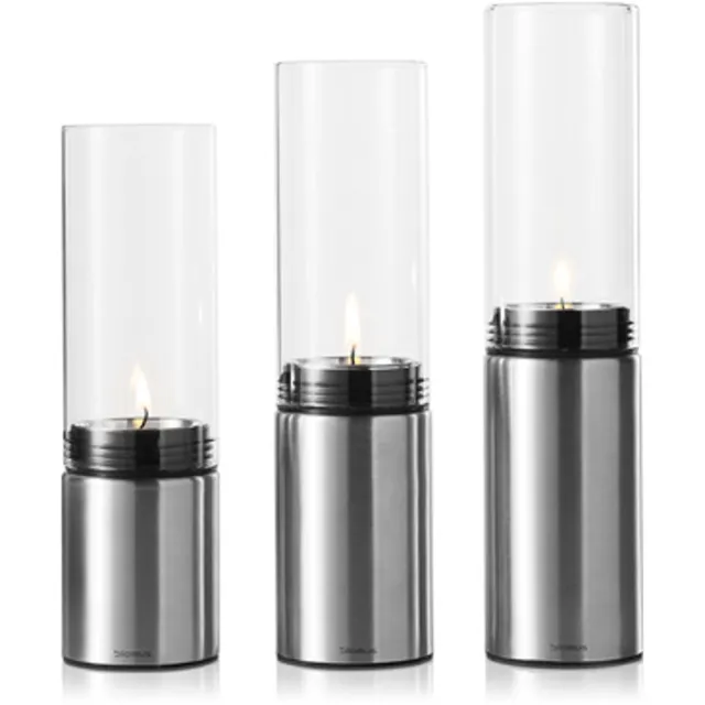 Blomus Windlichten Amilio - Set van 3 RVS