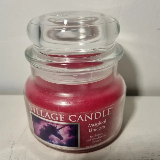 village candle Magical Unicorn geurkaars 262 gram rood