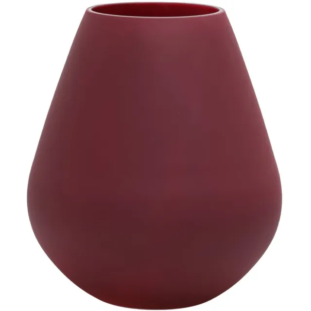 Vase The World Vaas Tasman | Small | Matte Violet | Mond geblazen glas | Ø18 x H20cm | Windlicht