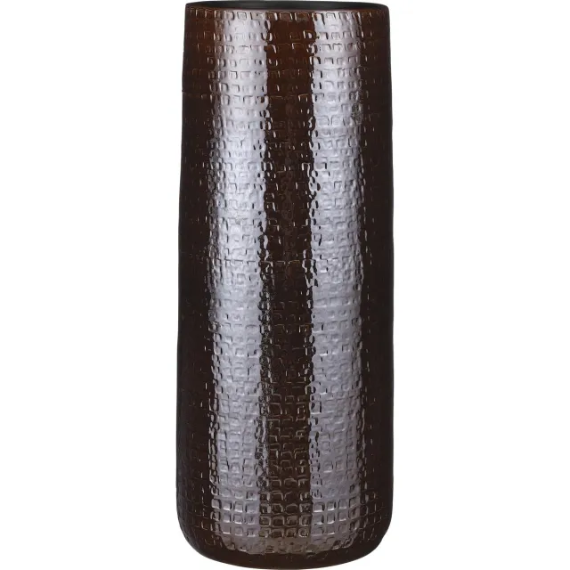 Mica Decorations Floyd Ronde Vaas - H70 x Ø28 cm - Keramiek - Bruin
