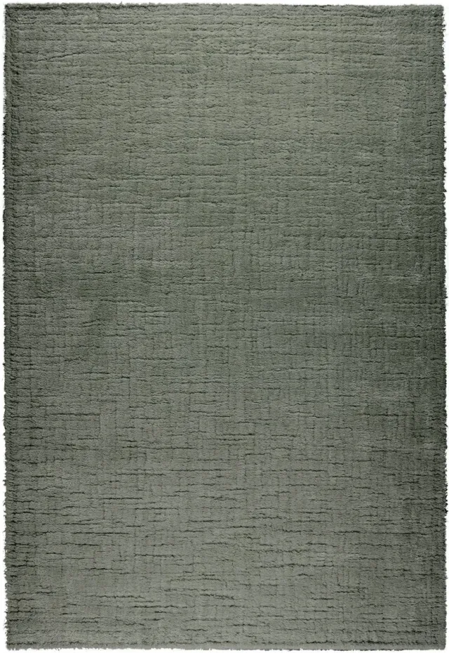 Tapis Home Tapison Home Kyoto 014.0500.4343 Vloerkleed - 133 x 195 cm - Groen - Rechthoekig - Polyester - Eetkamer, Woonkamer, Slaapkamer - Effen - Modern