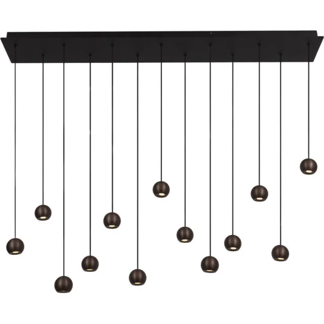 Lucide dimbare LED hanglamp 130x20 cm - koffie
