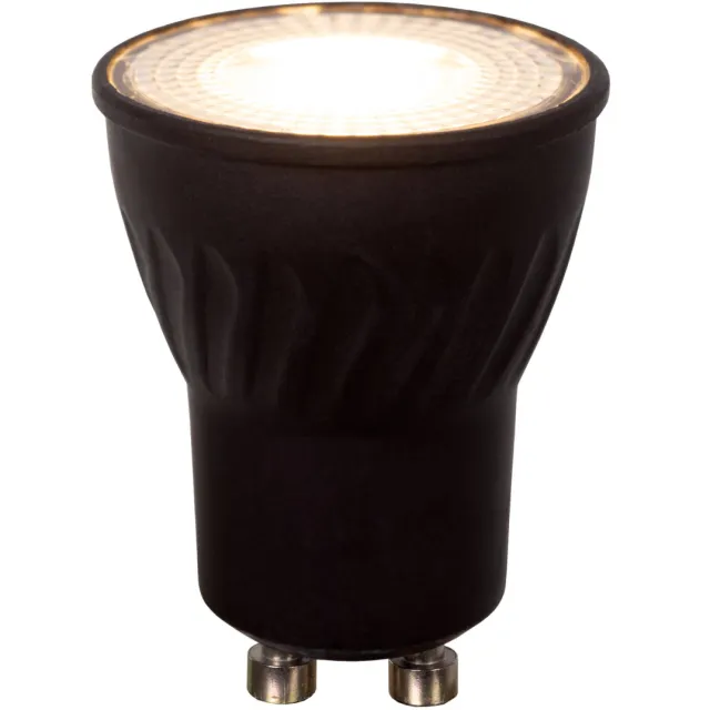 Lucide MR11 - Led lamp - Ø 3,5 cm - LED Dimb. - GU10 - 1x3,8W 2700K - Zwart Zwart, Transparant