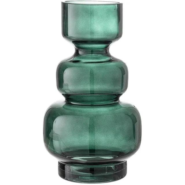 Bloomingville Vaas glas groen Johnson 25cm