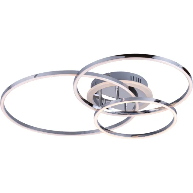 KOSILUM Paciano - Plafondlamp - Zilver/Chroom - Metaal, acryl en aluminium