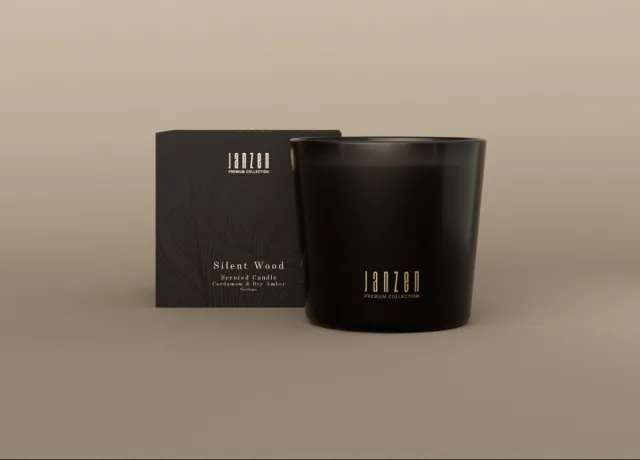 Janzen Scented Candle Silent Wood black