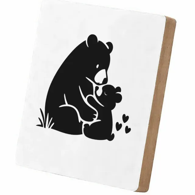 Mr Cadeautjes MDF staande fotolijst 15,2 x 15,2 - design Liefdevolle complimenten in een compacte typografische poste | cadeau Wit