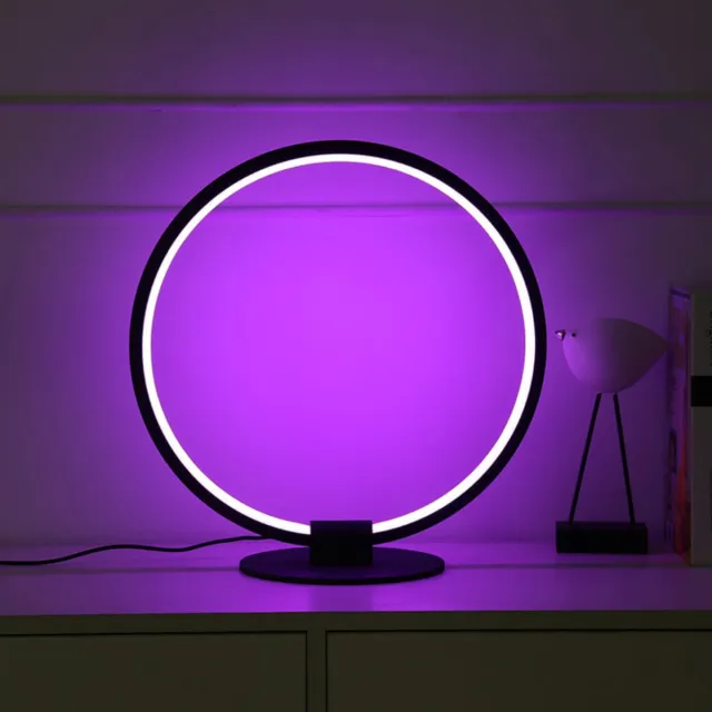 Hozard Moderne LED RGB Lamp Z3 - Bluetooth - RGB Smart Home - Dimbare & Gekleurde Tafel Lamp - Staande Led Lampen - Zwart
